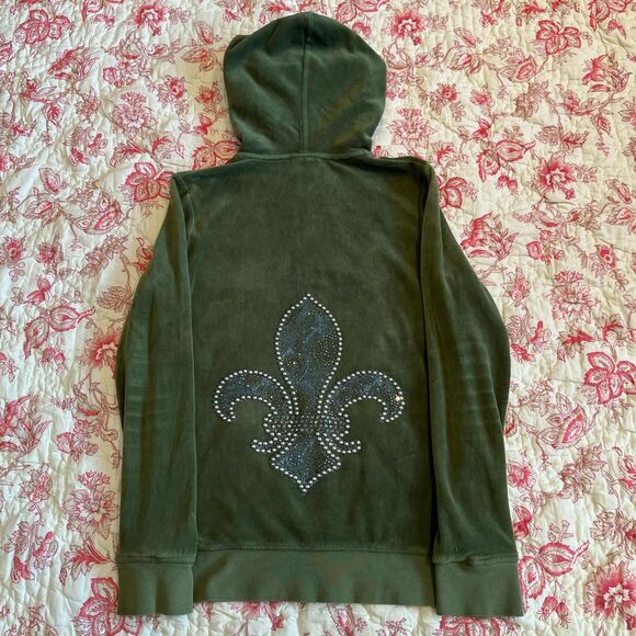 Juicy Couture Other - Juicy-couture Men's Green and Khaki Hoodie
